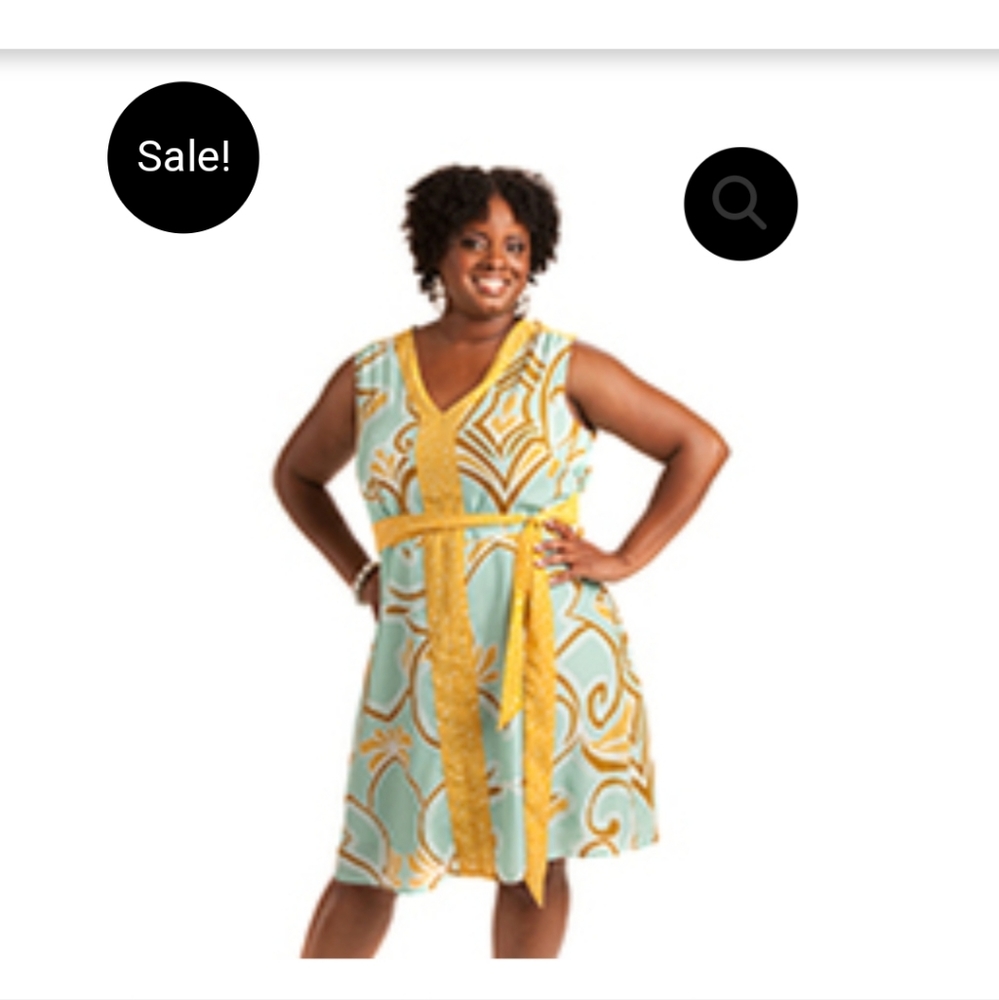 Merona Paisley Print Mini Dress Blue SIZE 10